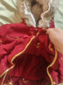 怡菲朵（IFEELDO）拜年服女童冬季套裝紅色周歲女寶寶兒童新年服喜慶女孩過(guò)年衣服冬 紅色拜年服套裝 120 建議40-50斤 曬單實(shí)拍圖