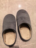 俞兆林（YUZHAOLIN）日式靜音棉拖鞋男女春秋居家室內木地板四季 YC198 灰色  40-41  曬單實(shí)拍圖