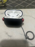 斯幻柯適用AirPods Pro2代保護套Apple藍牙pro2代耳機套耳機殼airpods pro1代透明磨砂殼-電音-黑紅色 曬單實(shí)拍圖