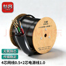 三吝 網(wǎng)線(xiàn)帶電源一體線(xiàn) 室外監控網(wǎng)絡(luò )綜合線(xiàn) 100米4芯網(wǎng)線(xiàn)*0.5+2芯電源線(xiàn)*1.0 SL-003-R 曬單實(shí)拍圖