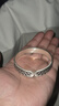 百歲坊足銀999 云生情侶款銀手鐲復古實(shí)心銀鐲子情人節禮物【門(mén)店同款】 足銀999 云生-女 曬單實(shí)拍圖