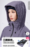 駱駝（CAMEL）外套全地形拒水夾克男女款三防戶(hù)外服 C35CR0L0019 凝夜紫 S 曬單實(shí)拍圖