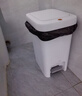 佳幫手腳踏垃圾桶10.4L家用腳踩+手按雙開(kāi)蓋廚房衛生間廁所客廳臥室帶蓋 曬單實(shí)拍圖