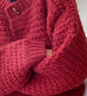 FSHE紅色毛衣新年外套針織開(kāi)衫女2025年秋冬季新款寬松麻花復古溫柔 紅色 S 建議80-95斤 曬單實(shí)拍圖