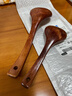 實(shí)木湯勺大湯勺家用盛湯長(cháng)柄粥勺廚房復古木質(zhì)勺子 實(shí)木湯勺小號1個(gè)+中號1個(gè) 曬單實(shí)拍圖