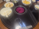 美的（Midea）暖菜板帶火鍋 飯菜保溫板加熱板熱菜板 2000w電陶爐家用多功能餐桌轉盤(pán)電動(dòng)旋轉（圓形）HBT80YL1 曬單實(shí)拍圖
