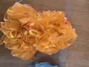 葉余新年兒童頭花發(fā)圈小女孩扎頭發(fā)橡皮筋不傷發(fā)花朵表演出盤(pán)發(fā)圈飾品 2個(gè)橘黃+2個(gè)藍色 曬單實(shí)拍圖