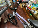 KinderKraftkk兒童自行車(chē)4-6-12歲學(xué)生單車(chē)青少年男女孩山地車(chē)新年禮物16寸紫 曬單實(shí)拍圖