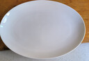 瓷秀源 純白骨瓷盤(pán)子陶瓷碟子菜盤(pán)飯盤(pán)牛排盤(pán)西餐盤(pán)簡(jiǎn)約瓷器可定制 12英寸橢圓魚(yú)盤(pán)1個(gè) 直徑 32cm 曬單實(shí)拍圖