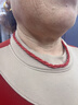 七寶緣天然紅珊瑚項鏈多圈手鏈手串本命年送媽媽送老婆生日禮物送長(cháng)輩 瓊枝·珊瑚管+珠三轉項鏈 QBSDN0029 曬單實(shí)拍圖