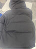 京東京造【極寒系列】鵝絨服男羽絨服95白鵝絨短款女羽絨服 曜石黑 L 曬單實(shí)拍圖