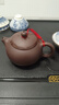 【采銷(xiāo)推薦】宜興原礦紫砂壺名家手工泡茶壺單人旅行功夫茶具套裝 截蓋球孔·大容量款360ml 曬單實(shí)拍圖
