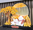 華之烽發(fā)財樹(shù)招財貓擺件搬家喬遷禮品開(kāi)業(yè)禮物辦公室客廳玄關(guān)流沙裝飾 八方來(lái)財禮盒裝-【背靠金山】京倉速發(fā) 曬單實(shí)拍圖