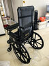 攬康手動(dòng)輪椅老人帶坐便輕便折疊可躺大小便殘疾人代步車(chē)SYIV90-XR01 曬單實(shí)拍圖