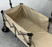 Naturehike挪客輕折聚攏小推車(chē)后開(kāi)門(mén)拖車(chē)戶(hù)外露營(yíng)車(chē)折疊收納營(yíng)地車(chē)野餐擺攤 卡其色 240L 有剎車(chē) /150L+90L 曬單實(shí)拍圖