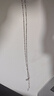 締晶999足銀素鏈項鏈女士銀配鏈單鏈子無(wú)吊墜鎖骨鏈裸鏈學(xué)生頸鏈細鏈條高級感輕奢 曬單實(shí)拍圖