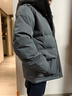 京東京造【新品首發(fā)】鵝絨服男極寒進(jìn)口95白鵝絨短款女羽絨服 極地灰 M 曬單實(shí)拍圖