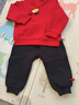 巴拉巴拉童裝兒童套裝男女幼童新中式兩件套2025年新款秋冬裝紅色拜年服萌 曬單實(shí)拍圖