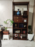 心居名家實(shí)木書(shū)柜書(shū)架組合 新中式烏金木書(shū)房家具 禪意博古儲物柜置物輕奢 書(shū)架WZS9003（含抽屜） 曬單實(shí)拍圖