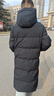 鴨鴨（YAYA）王一博同款冰殼系列戶(hù)外極寒羽絨服男士新款長(cháng)款情侶加厚女外套 青光黑色 L /175(建議135-155斤) 曬單實(shí)拍圖