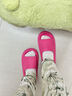 樸西夏季快艇涼拖鞋女士家用靜音室內浴室環(huán)保EVA柔軟防滑情侶涼拖鞋 樹(shù)莓粉【透氣不悶汗】 38-39 曬單實(shí)拍圖