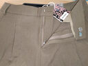 初語(yǔ)美拉德休閑直筒褲女2024秋季新款高腰顯瘦垂感氣質(zhì)西褲長(cháng)褲子 棕綠 30 曬單實(shí)拍圖