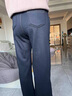 雪夕2025新款媽媽冬裝加絨加厚牛仔褲中老年女裝高腰顯瘦直筒闊腿長(cháng)褲 曬單實(shí)拍圖