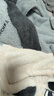 果殼（Gukoo）情侶睡衣冬款毛絨女家居服保暖連帽卡通睡袍男 米奇淺灰睡袍 L 曬單實(shí)拍圖