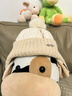 英氏（YEEHOO）【商場(chǎng)同款】?jì)和北Ｅ里L(fēng)護耳休閑戶(hù)外潮流秋冬新款帽子 淺卡系貼面帽 48碼（建議頭圍46-48cm） 曬單實(shí)拍圖
