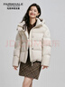 馬克華菲95白鴨絨羽絨服女短款2025新款防風(fēng)蓄熱冬季連帽加厚外套 曬單實(shí)拍圖