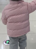 Classic Teddy兒童棉服男女童保暖外套中大童裝加厚面包服時(shí)尚冬裝 淺粉 120  曬單實(shí)拍圖