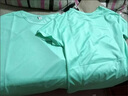 冰絲t恤短袖男夏季2026新款涼感速干汗衫韓版潮流網(wǎng)眼T圓領(lǐng)上衣服 綠色 L 曬單實(shí)拍圖
