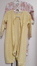 貝瑞加（Babyprints）寶寶連體衣2件裝嬰兒純棉四季衣服長(cháng)袖爬服柔軟哈衣家居內衣黃90 曬單實(shí)拍圖