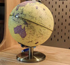 日本MUJIU仿古地球儀輕奢低調復古AR高清3d立體辦公室擺件 特大號32cm仿古(木底) 曬單實(shí)拍圖