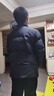 鴻星爾克馭光2.0|羽絨服男秋冬新款男女情侶防潑水休閑短款羽絨夾克外套 正黑 【女生建議拍小1-2碼】 L  (165-170cm/120-130斤) 曬單實(shí)拍圖