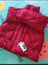 啄木鳥(niǎo)品牌女裝紅色顯瘦立領(lǐng)羽絨棉服棉衣短款2025年冬季新款保暖外套 酒紅色 XL 120-135斤 曬單實(shí)拍圖