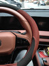 適用長(cháng)安第四代2代三代cs75plus方向盤(pán)套翻毛皮防滑把套冬季 長(cháng)安cs75plus  D型(黑＋淺紅)翻毛款 默認 曬單實(shí)拍圖