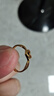 中國黃金（CHINA GOLD）愛(ài)心黃金戒指女足金結求婚戒子情人節新年禮物送女友老婆生日紀念 【京速達】足金交織愛(ài)心戒指 曬單實(shí)拍圖