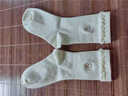 佰姿緣花邊襪子女純棉防臭秋冬款中筒新疆棉襪刺繡小熊女士白色堆堆長(cháng)襪 【2雙】白色 均碼 【純棉防臭/精美刺繡】 曬單實(shí)拍圖
