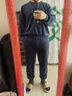 京東京造抗靜電睡衣男睡衣珊瑚絨法蘭絨加厚加絨保暖情侶家居服暮光藍XL 曬單實(shí)拍圖