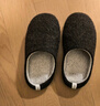 內泊（NEIBO）乳膠棉拖鞋男冬季天女士室內家居鞋大碼防滑防臭橡膠軟底羊毛茶46 曬單實(shí)拍圖