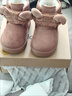 巴拉巴拉女童雪地靴加絨短靴棉靴冬靴子可愛(ài)204424145001 曬單實(shí)拍圖