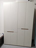 全友家居簡(jiǎn)約奶油風(fēng)加高四門(mén)衣柜臥室家用衣櫥衣服收納儲物柜一體靠墻 曬單實(shí)拍圖