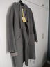 ELLE【100%綿羊毛】灰色格雷系連帽毛呢外套女2025冬新款新年呢子大衣 灰色 XL 曬單實(shí)拍圖