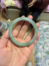 慕公子“長(cháng)相思”緬甸翡翠真玉手鐲子冰透種女士款媽媽飄花珠寶正品處理 “長(cháng)相思”【高冰透升級款】 56mm-57mm（贈玉石吊墜+禮盒） 曬單實(shí)拍圖