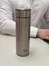 嘉特（GiNT）保溫杯316L不銹鋼茶水分離男女士便攜商務(wù)車(chē)載水杯 可定制禮品 【316L內膽】鋼本色400ml 曬單實(shí)拍圖