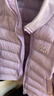小馬寶莉兒童輕薄羽絨服女童拼接保暖外套新款校服神器內膽 淡紫 130 曬單實(shí)拍圖
