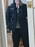安踏面包羽絨服男鴨絨外套2025冬季新款防潑水防風(fēng)防油污棉襖 【立領(lǐng)字母款】基礎黑-1 M /男170 曬單實(shí)拍圖