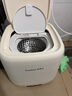 榮事達（Royalstar）全自動(dòng)洗烘一體迷你內衣褲懶人小型波輪洗衣機母嬰洗襪子機高溫煮洗殺菌以舊換新國家政府補貼15% 【蛋可白新升級藍光款】不銹鋼內桶波輪+脫水更出色 曬單實(shí)拍圖