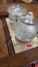 益茶福全自動(dòng)上水電熱水壺底部上水嵌入式茶臺功夫茶燒水壺飲水燒水一體機抽水玻璃煮茶壺保溫泡茶壺 SQ-008金色玻璃套裝 1L 曬單實(shí)拍圖